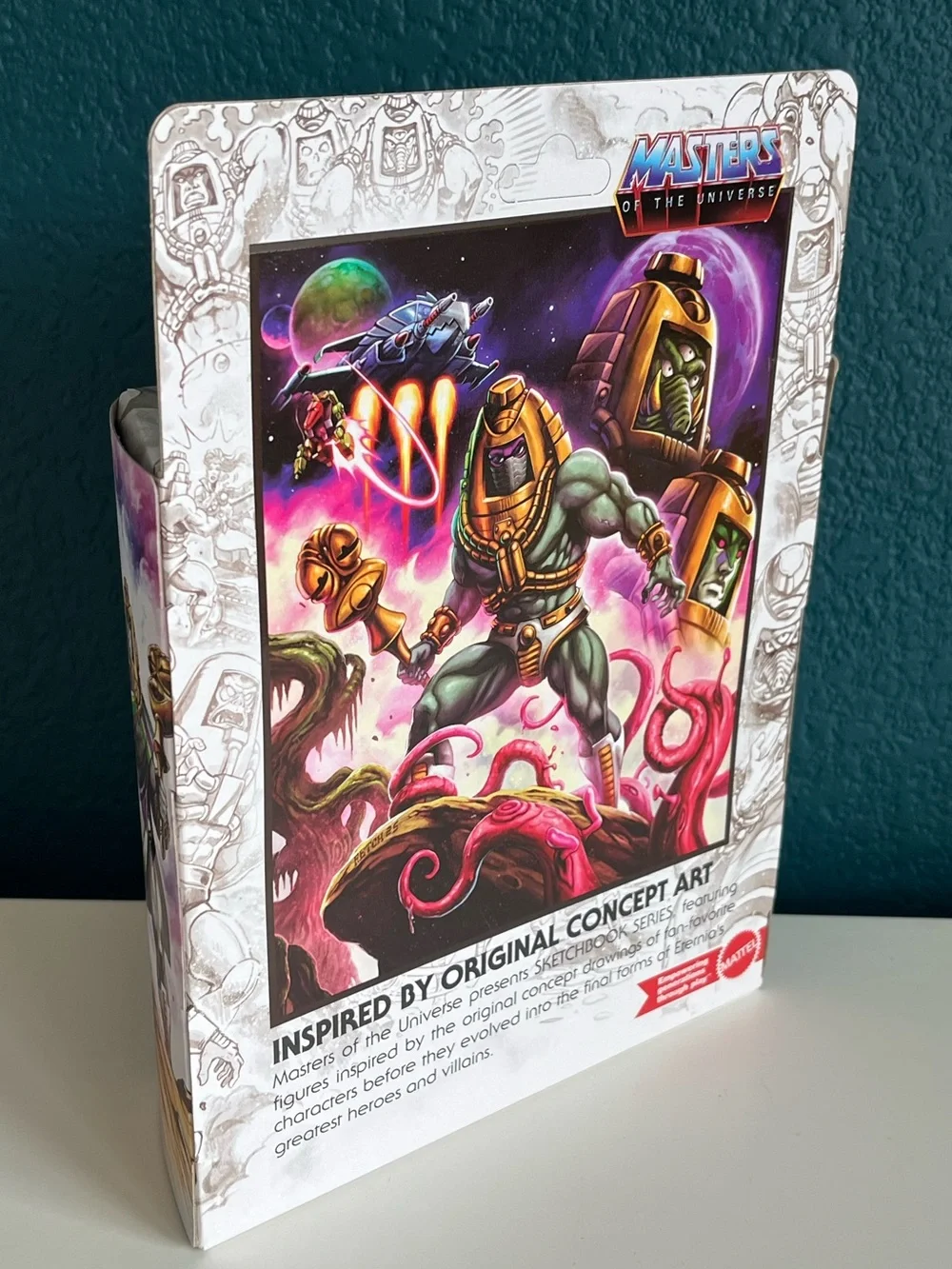 Masters of the Universe Origins Man-E-Faces Sketchbook Series NWT